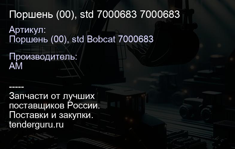 Поршень (00), std 7000683 7000683 | купить запчасти